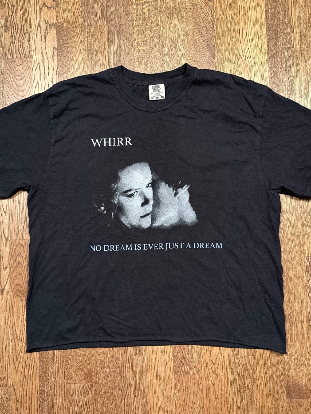 Whirr Shoegaze No Dream is Ever Just a Dream Comfort Colors Crop T Shirt Mens XL